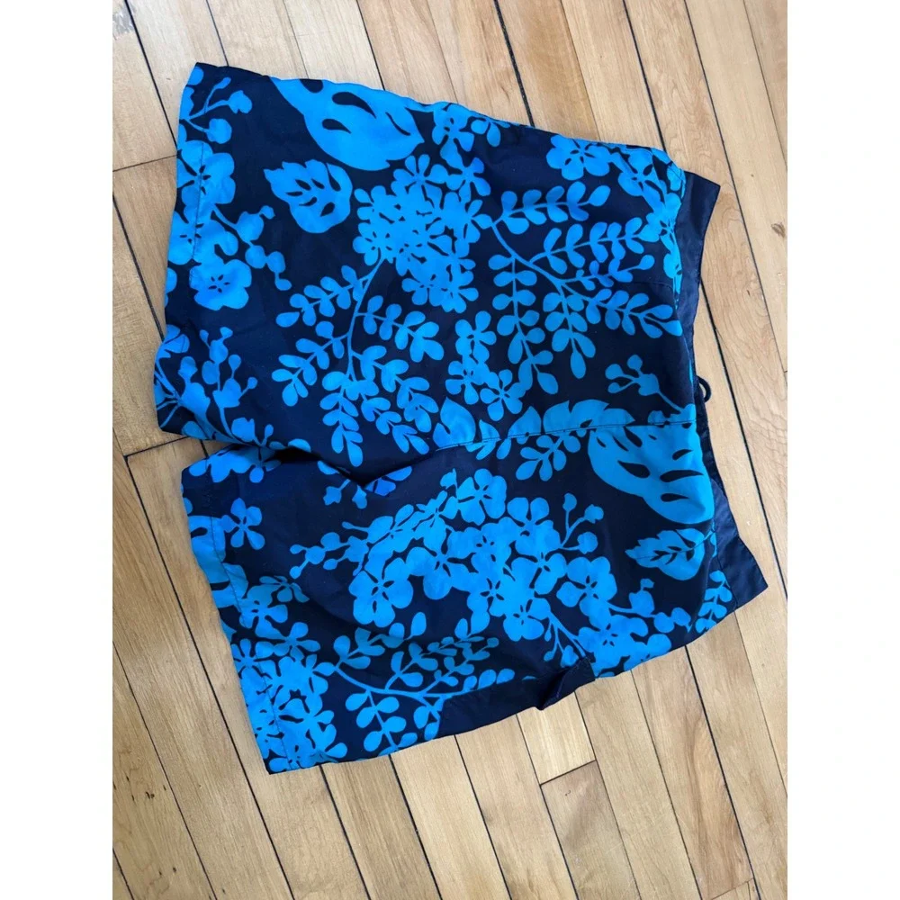 J.Crew floral board shorts‎ blue and black